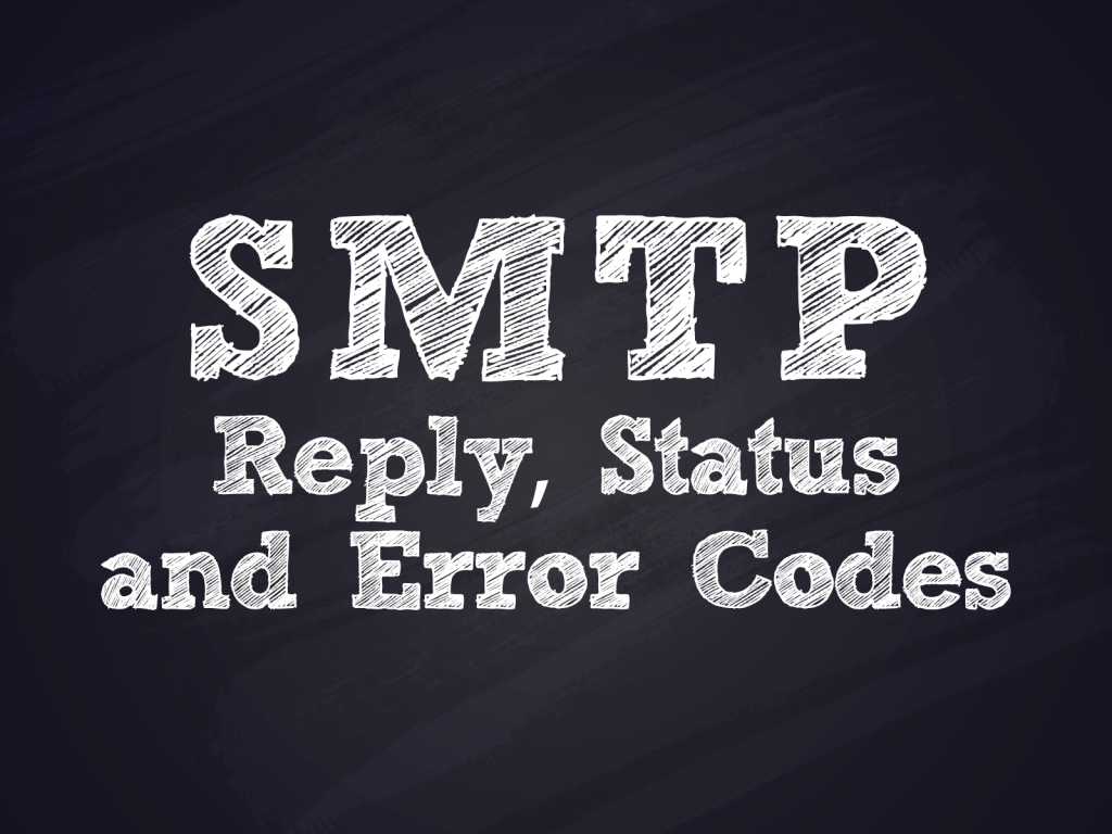 Email SMTP errors and reply codes