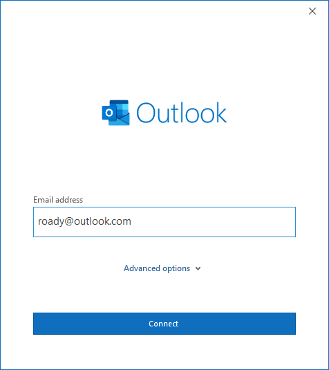 Add an email account to Outlook